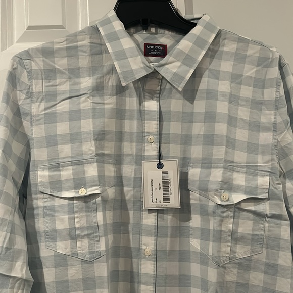 NWT UnTuckit Santa Marzi Button Down Shirt - Picture 3 of 7